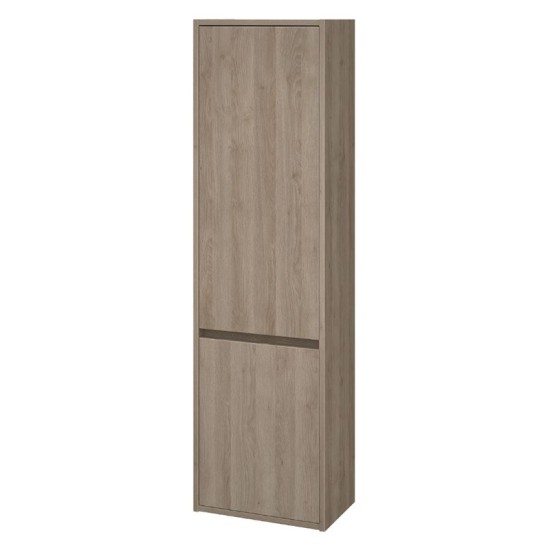 Cersanit, Crea, dulap coloana cu doua usi, 140 cm, stejar