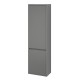 Cersanit, Crea, dulap coloana cu doua usi, 140 cm, gri