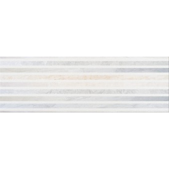 Decor Stone Flowers Multicolour Inserto Geo 25 x 75 cm, Cersanit