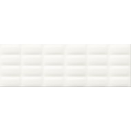 Faianta White Glossy Pillow Structure 25 x 75 cm, PRET-À-PORTER, Cersanit