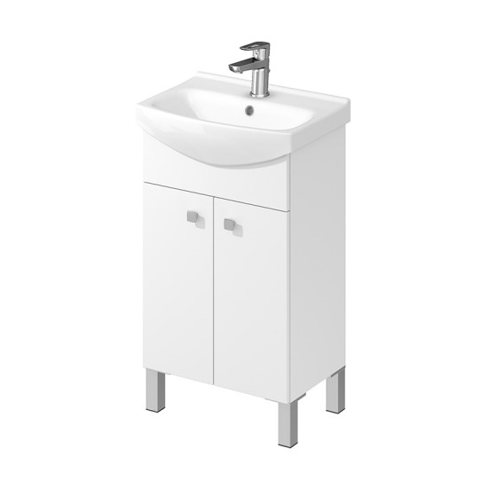 Cersanit, Sati, set compus din mobilier cu 2 usi + picioare + lavoar 51 x 38 cm