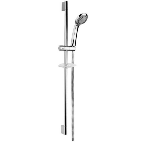 Set de dus, cu 3 jeturi, crom, Soleno