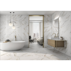 Faianta Decor Calacatta Paonazzo, Marmorata, Rectificata Lucioasa 29.5 x 90 cm