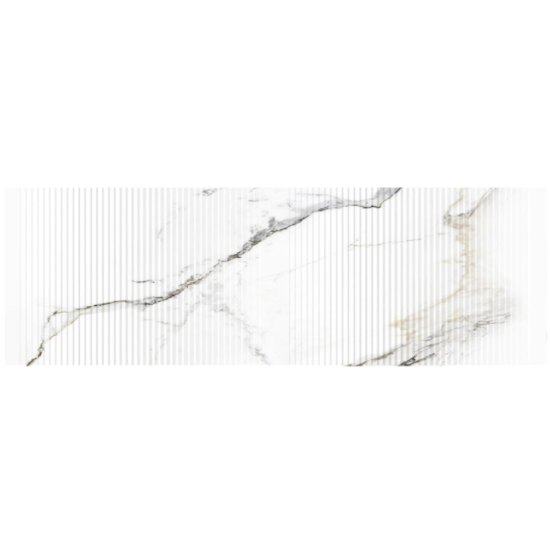 Faianta Decor Calacatta Paonazzo, Marmorata, Rectificata Lucioasa 29.5 x 90 cm