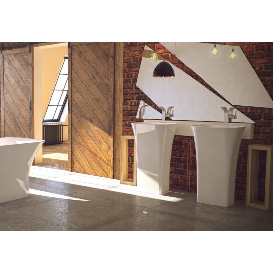 Lavoar ASSOS Freestanding 40 x 50 cm White BESCO