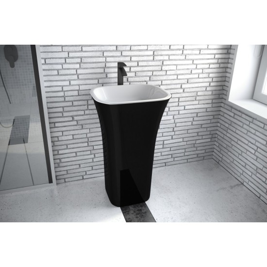 Lavoar ASSOS Freestanding 40 x 50 cm Black&White BESCO