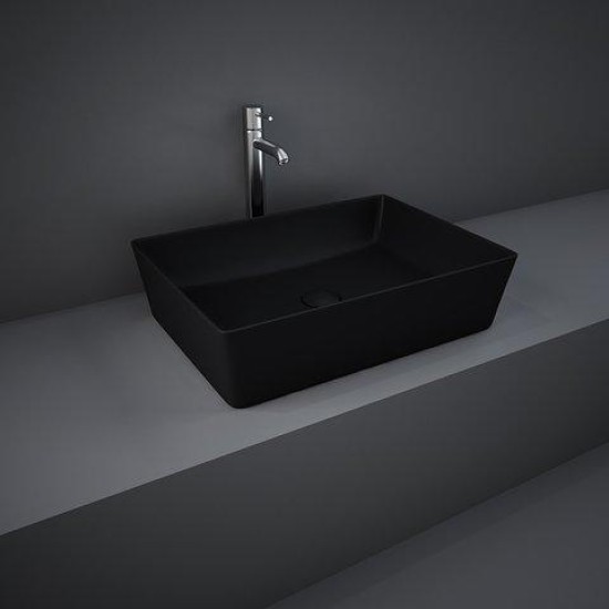 Lavoar FEELING 50 x 36 cm Rectangular Black RAK CERAMICS