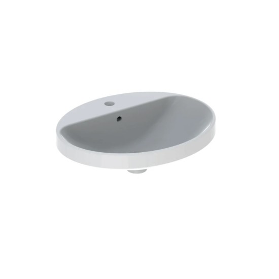 Lavoar VARIFORM Oval 50 x 45 cm cu gaura pentru baterie GEBERIT