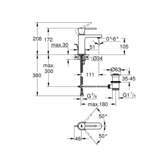 Baterie lavoar PLUS, S-SIZE, Grohe