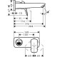 Ornament baterie lavoar perete LOGIS, Hansgrohe