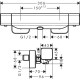 Baterie termostatica dus ECOSTAT E, Hansgrohe