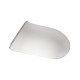 Hatria, Fusion, capac WC slim cu soft-close, alb