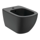 Bideu suspendat Ideal Standard Tesi Aquablade negru mat Silk Black