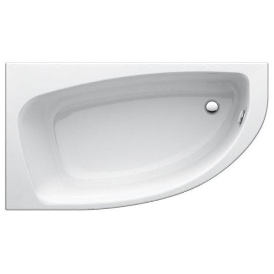 Cada acryl HOTLINE asimetrica, 160 x 90 cm, stanga, IDEAL STANDARD