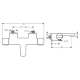 Baterie termostatica cada CERATHERM 200, Ideal Standard
