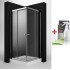 Set cabina de dus patrata PREMIUM C 90 x 90 cm cu cadita si sifon RADAWAY