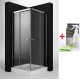 Set cabina de dus patrata PREMIUM C 90 x 90 cm cu cadita si sifon RADAWAY