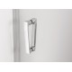Cabina de dus dreptunghiulara CADURA 140 x 90 cm cu usa culisanta cu inchidere soft close si perete lateral fix SANSWISS