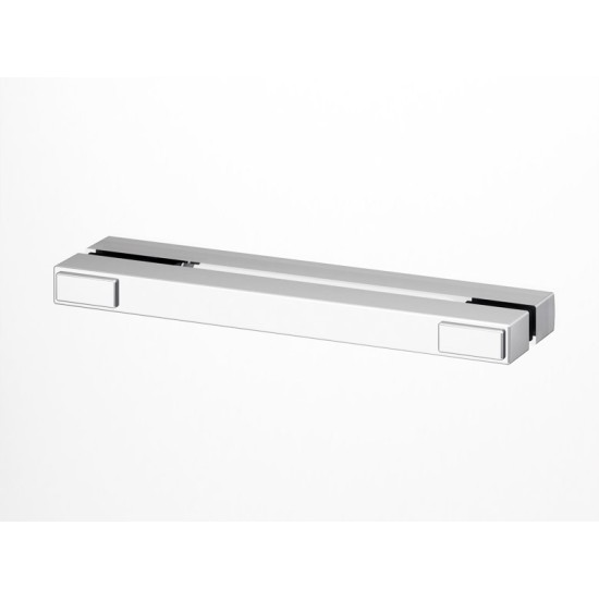 Cabina de dus dreptunghiulara SOLINO 100 x 80 cm SOLF1+SOLT1 cu usa pliabila si perete lateral fix SANSWISS