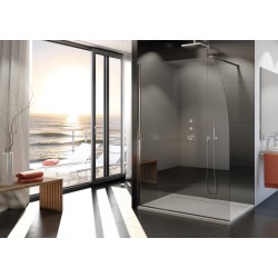 Paravan de dus Walk-in SEGEL 100 cm cu sticla securizata de 8 mm SANSWISS