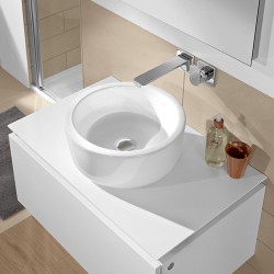 Villeroy-Boch, Lavoar pe blat, rotund, 40 cm, alb alpin, Architectura