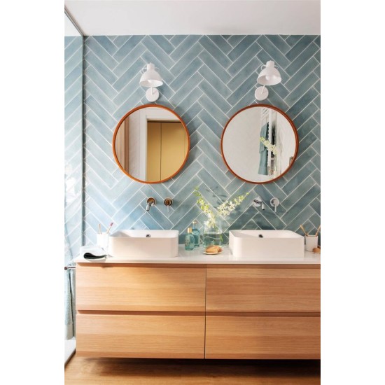 Faianta Bisel Aqua, tip Metro, Lucioasa 10 x 30 cm, Ribesalbes