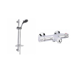 Set baterie cata/dus Teka Inca Pro, termostatata + brat dus Teka Baltic Sport
