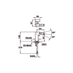 Baterie bideu FORMENTERA 62.626.02.00 TEKA