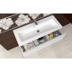 Mobilier ANNA 100 supendat alb lucios ORISTO