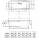 Cada Dea 180 x 80 cm freestanding IDEAL STANDARD