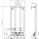 Cadru instalare bideu suspendat IDEAL STANDARD