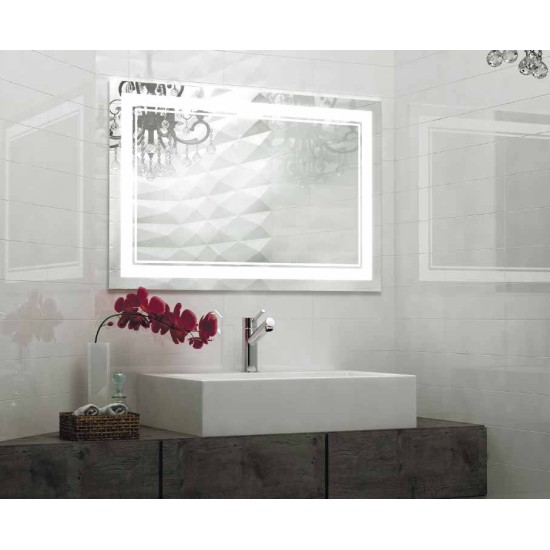 Oglinda cu iluminare LAURA 60 x 80 cm