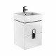 Mobilier TWINS 50 alb lucios,doua sertare KOLO