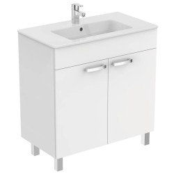 Mobilier TEMPO 80 cm cu stativ, alb lucios IDEAL STANDARD Mobilier TEMPO 80 cm cu stativ, alb lucios IDEAL STANDARD