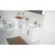 Mobilier TWINS 80 alb lucios,doua sertare KOLO