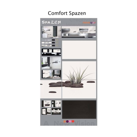 Colectia Comfort Blanco si Negro 33.3 x 60 cm