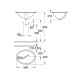 Lavoar BAU CERAMIC 55 cm montaj sub blat GROHE