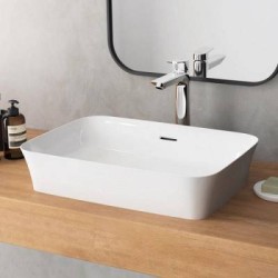 Lavoar IPALYSS 55 x 38 cm fara gaura pentru baterie,cu preaplin IDEAL STANDARD