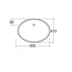 Lavoar ROSA 50 x 41 cm montaj sub blat RAK CERAMICS