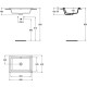 Lavoar STRADA 60 x 43 cm incastrat IDEAL STANDARD