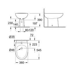Bideu BAU CERAMIC GROHE