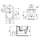 Bideu CONNECT SPACE suspendat fixare complet ascunsa IDEAL STANDARD