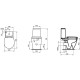 Vas Wc CONNECT SPACE evacuare laterala IDEAL STANDARD