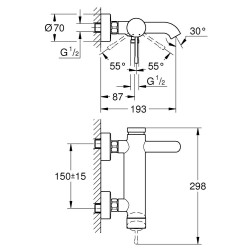 Baterie cada ESSENCE GROHE