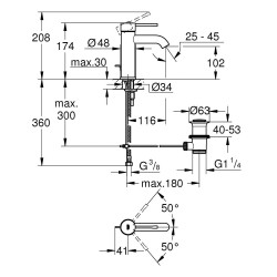 Baterie lavoar ESSENCE S-SIZE GROHE