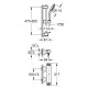 Baterie dus termostatata GROHTHERM 2000 cu set dus EUPHORIA 110