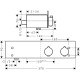 Baterie dus termostatata SHOWER TABLET 350 alb-crom HANSGROHE