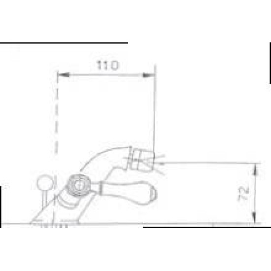 Baterie bideu EPOCA 818, Crom