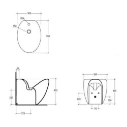 Bideu Touch Stativ, Alb