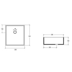 Lavoar Box 33 x 35 cm